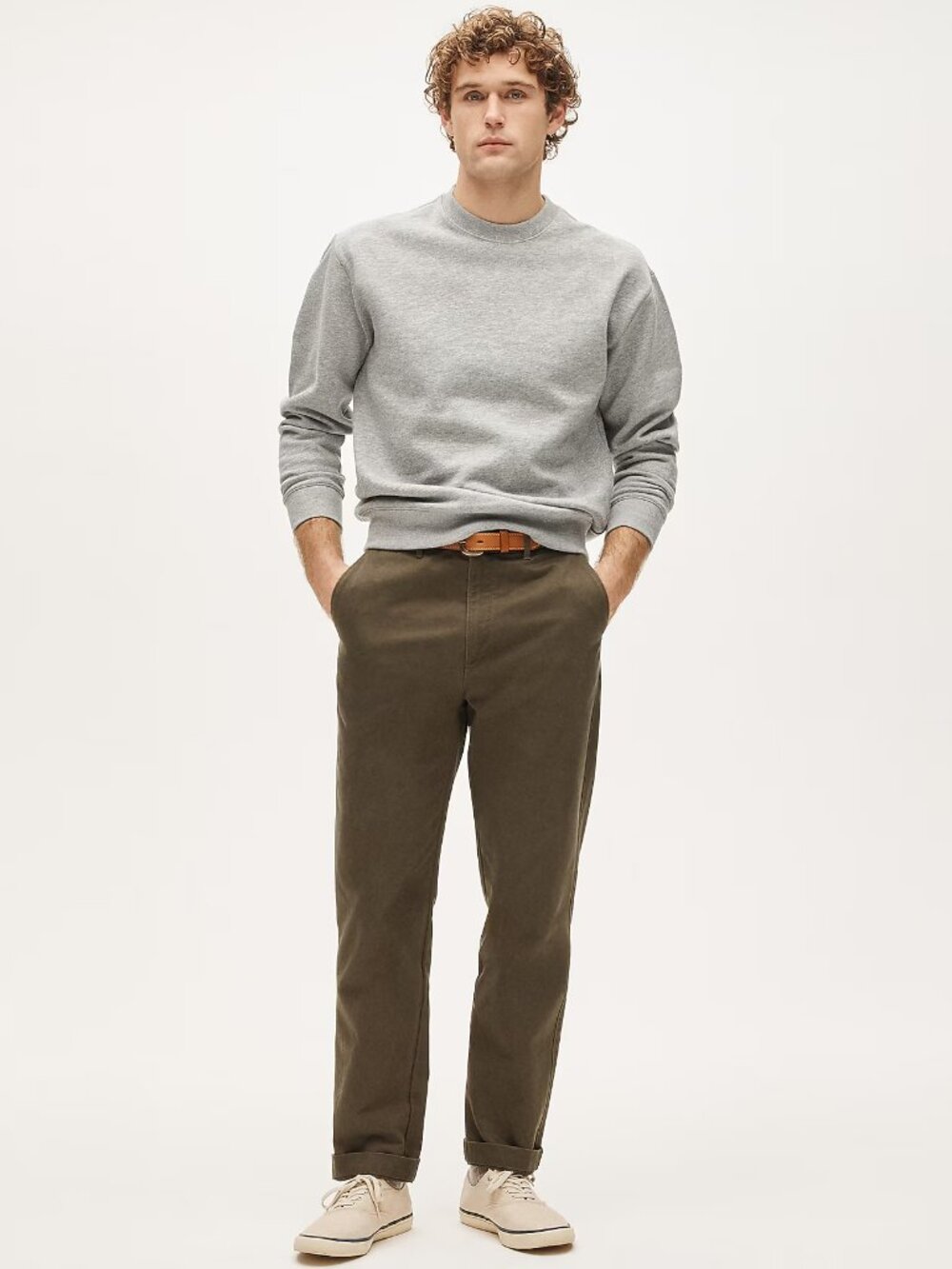 J. Crew Broken-in Straight chino pant • size 33x32 • NWT • CD466 •Catskill Green